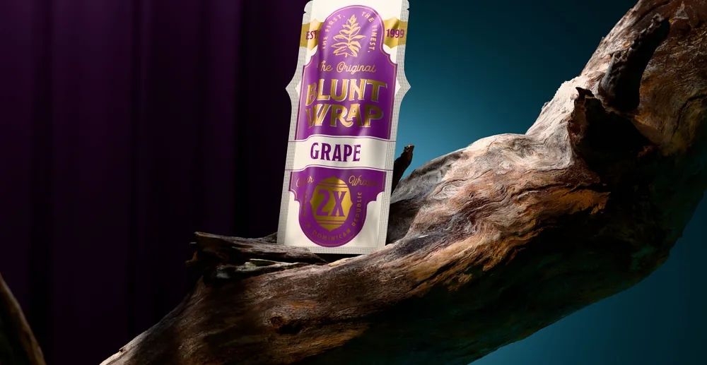 The Original Blunt Wrap 2X Grape cigar wraps