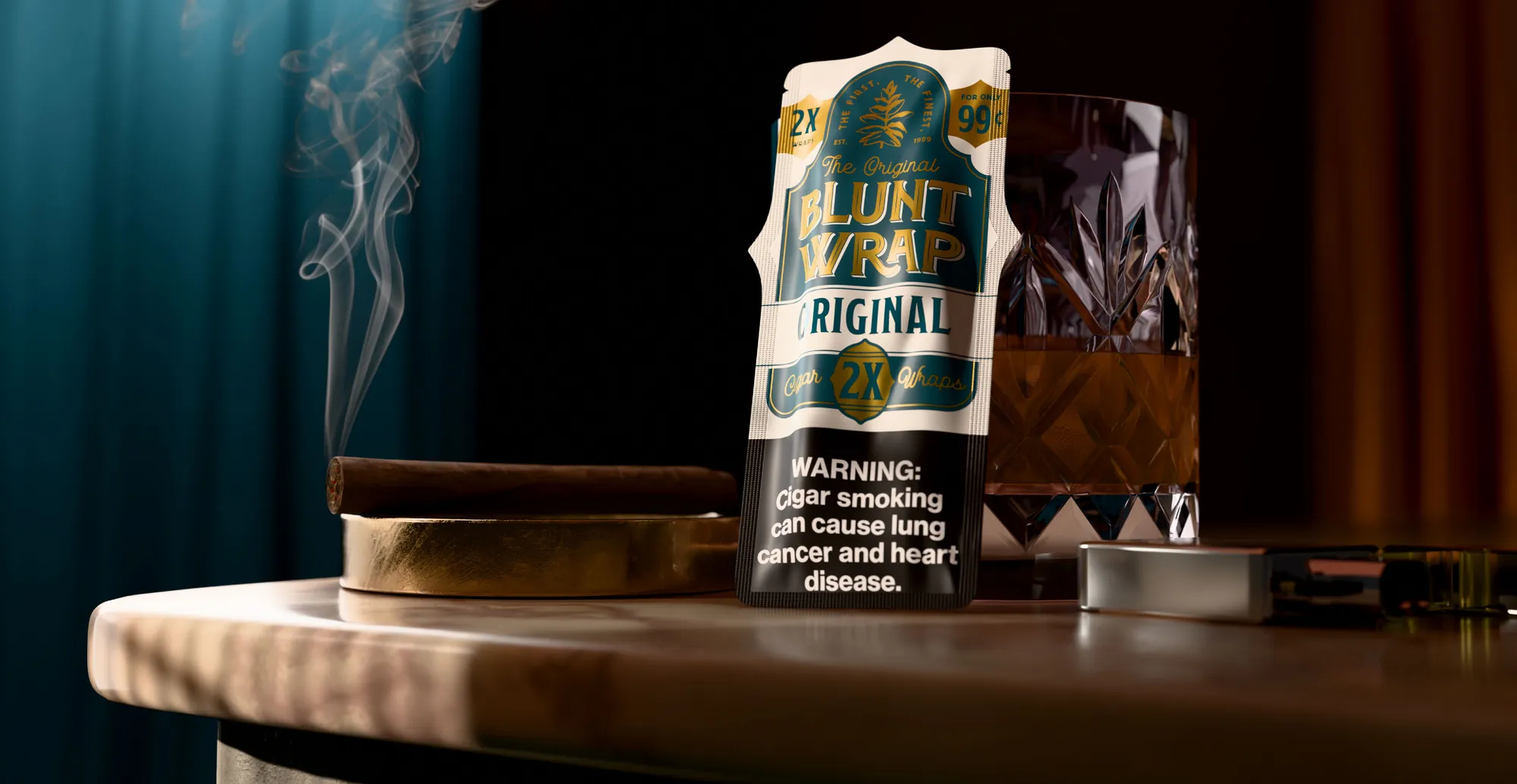 The Original Blunt Wrap 2X Original cigar wraps